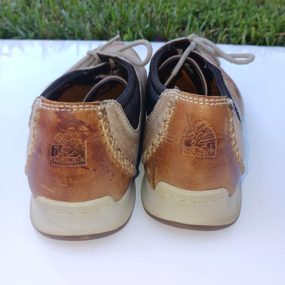 Timberland Men's Size 10.5 Brown Genuine Leather Shoes - Picture 4 of 10